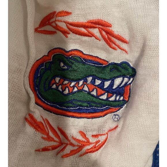 UF Gators Gameday Couture Tunic Women S White Blue Swim Cover Up Florida READ - Picture 3 of 9